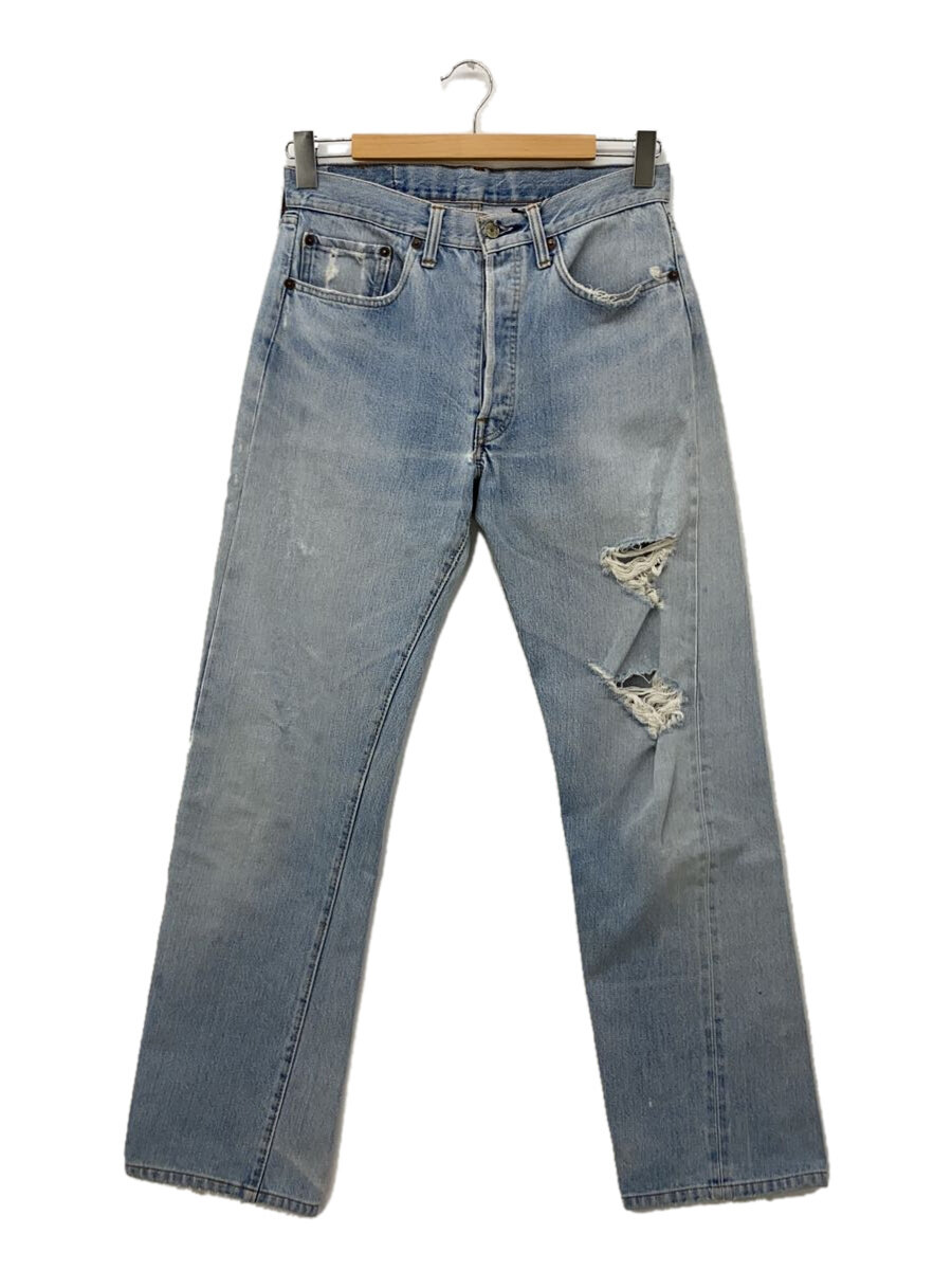 【中古】Levi’s◆VT/70s/66後期/ストレートパンツ/--/デニム/IDG/実寸W31//【メンズウェア】