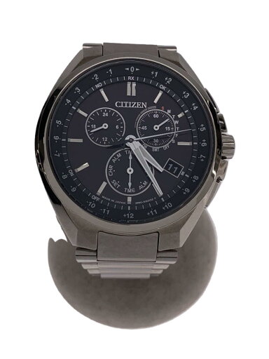 【中古】CITIZEN◆ATTESA/クォーツ腕時計/アナログ/ステンレス/BLK/SLV/CB5040-80E【服飾雑貨他】 【中古】CITIZEN◆ATTESA/クォーツ腕時計/アナログ/ステンレス/BLK/SLV/CB5040-80E【服飾雑貨他】