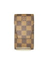 【中古】LOUIS VUITTON◆エテュイ・シガレット_ダミエ・エベヌ_BRW/--/BRW/総柄/メンズ【服飾雑貨他】