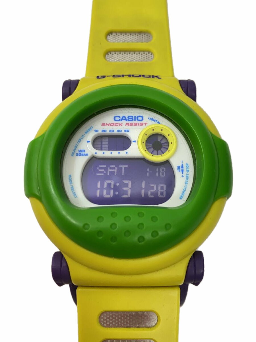 【中古】CASIO◆クォーツ腕時計・G-SHOCK/デジタル/YLW【服飾雑貨他】