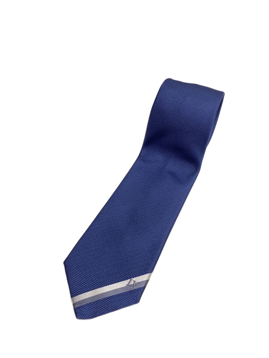 LOUIS VUITTON - 【中古】LOUIS VUITTON◆ネクタイ/シルク/BLU/メンズ【服飾雑貨他】