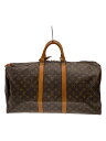 【中古】LOUIS VUITTON◆キーポル55_モノグラム・キャンバス_BRW/PVC/BRW【バッグ】