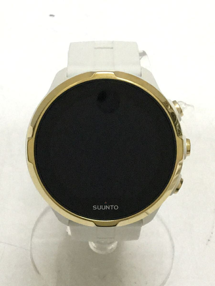 【中古】SUUNTO◆スマートウォッチ/デジタル/ラバー/BLK/ホワイト/OW161/スント【服飾雑貨他】