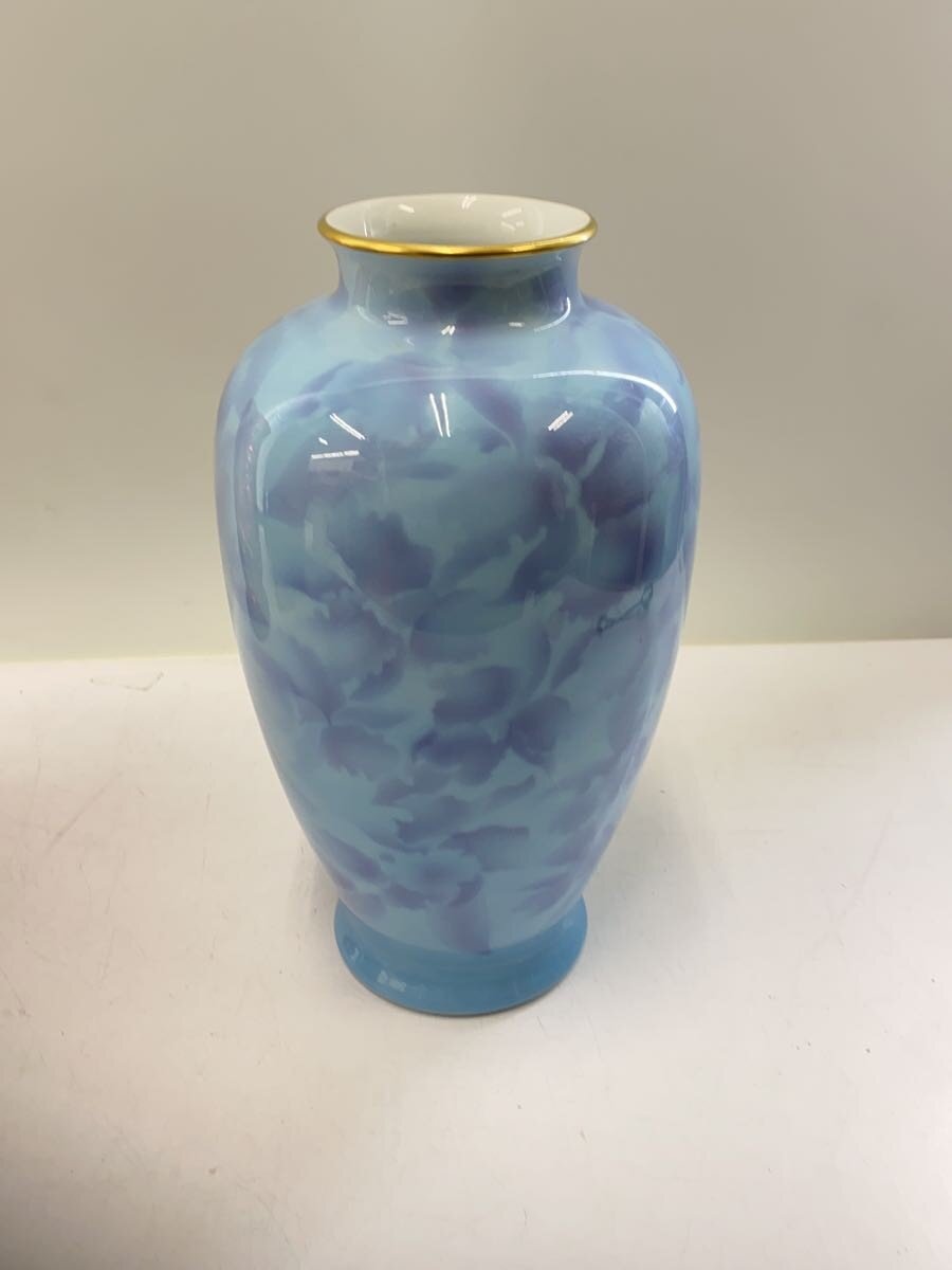 【中古】深川製磁◆壷・花瓶/BLU/色絵彩磁【インテリア小物・日用雑貨】 [2]
