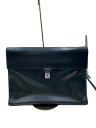 【中古】AIGNER◆バッグ/レザー/BLK【バッグ】