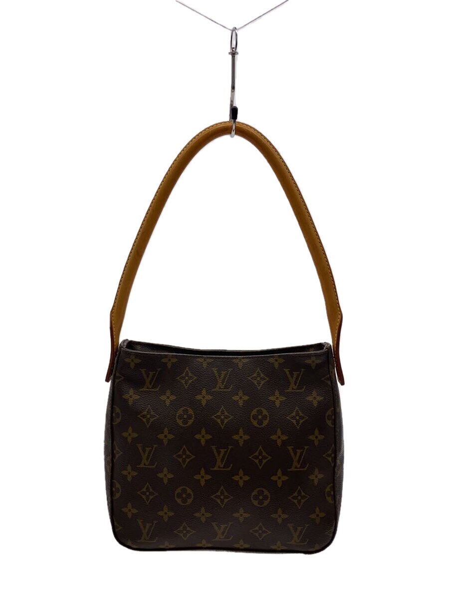LOUIS VUITTON◆ルーピングMM_モノグラム・キャンバス/PVC/BRW