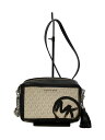 【中古】MICHAEL KORS◆ショルダーバッグ/レザー/WHT/総柄/32SOSJ6M6B【バッグ】