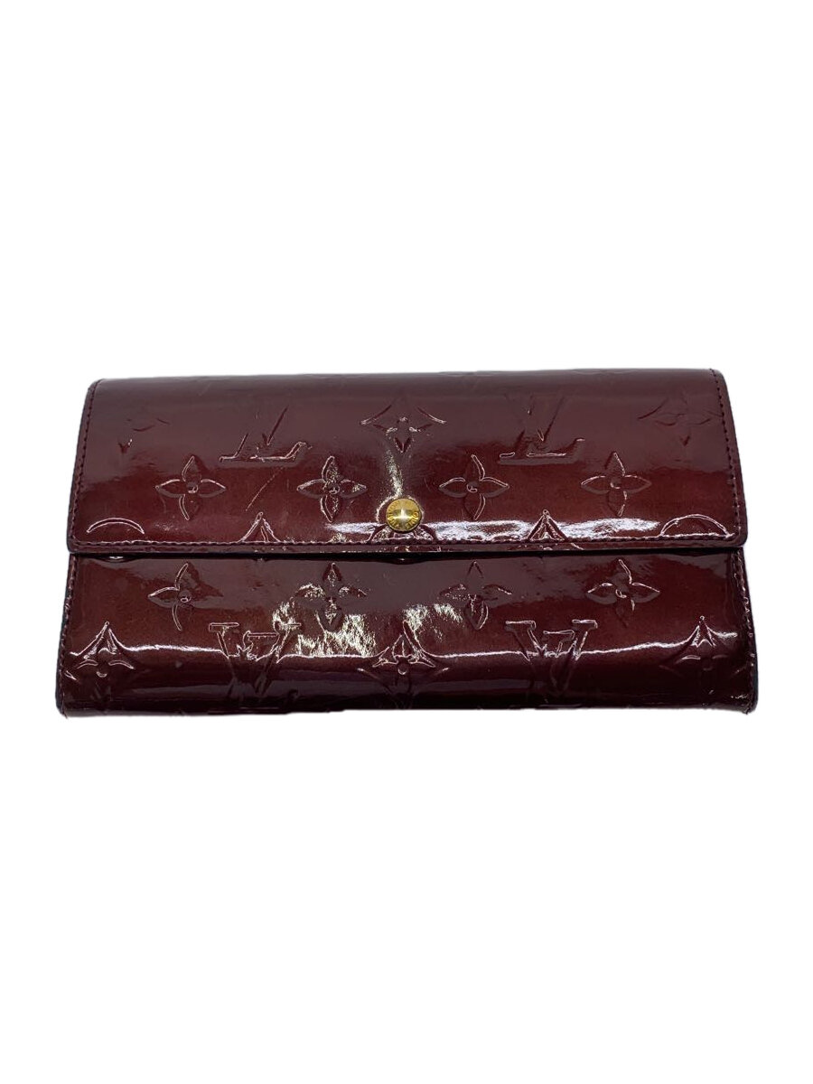 【中古】LOUIS VUITTON◆ポルト・フォイユ・サラ_モノグラム・ヴェルニ_BRD/エナメル/BRD/レディース【服飾雑貨他】