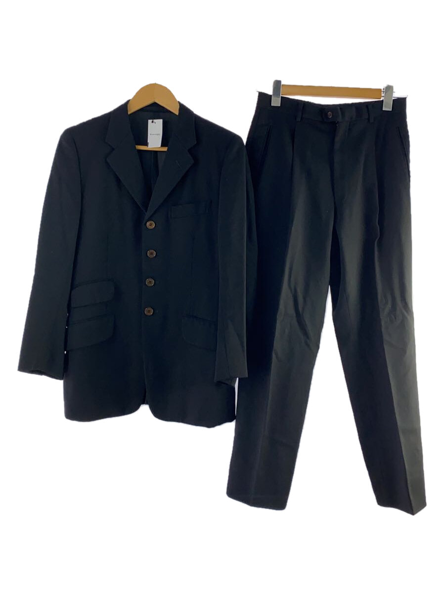 【中古】Paul Smith◆セットアップ/スーツ/S/ウール/ブラック/ストライプ【メンズウェア】