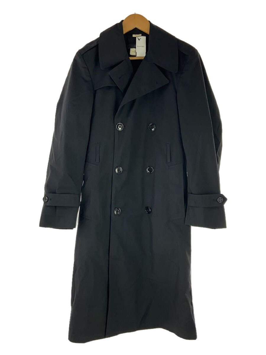 【中古】US.NAVY◆トレンチコート/--/コットン/BLK【メンズウェア】