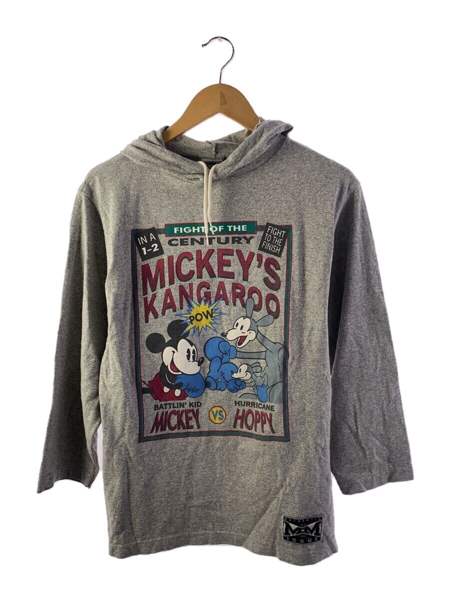 【中古】Disney store◆パーカー/M/コットン/GRY/プリント【メンズウェア】