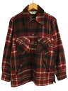 【中古】Woolrich◆60〜70s/白タグ/ネルシャツ/M/ウール/RED【メンズウェア】