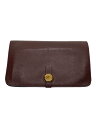 【中古】HERMES◆長財布/レザー/BRW/レディース/ドゴンGM/C刻印【服飾雑貨他】