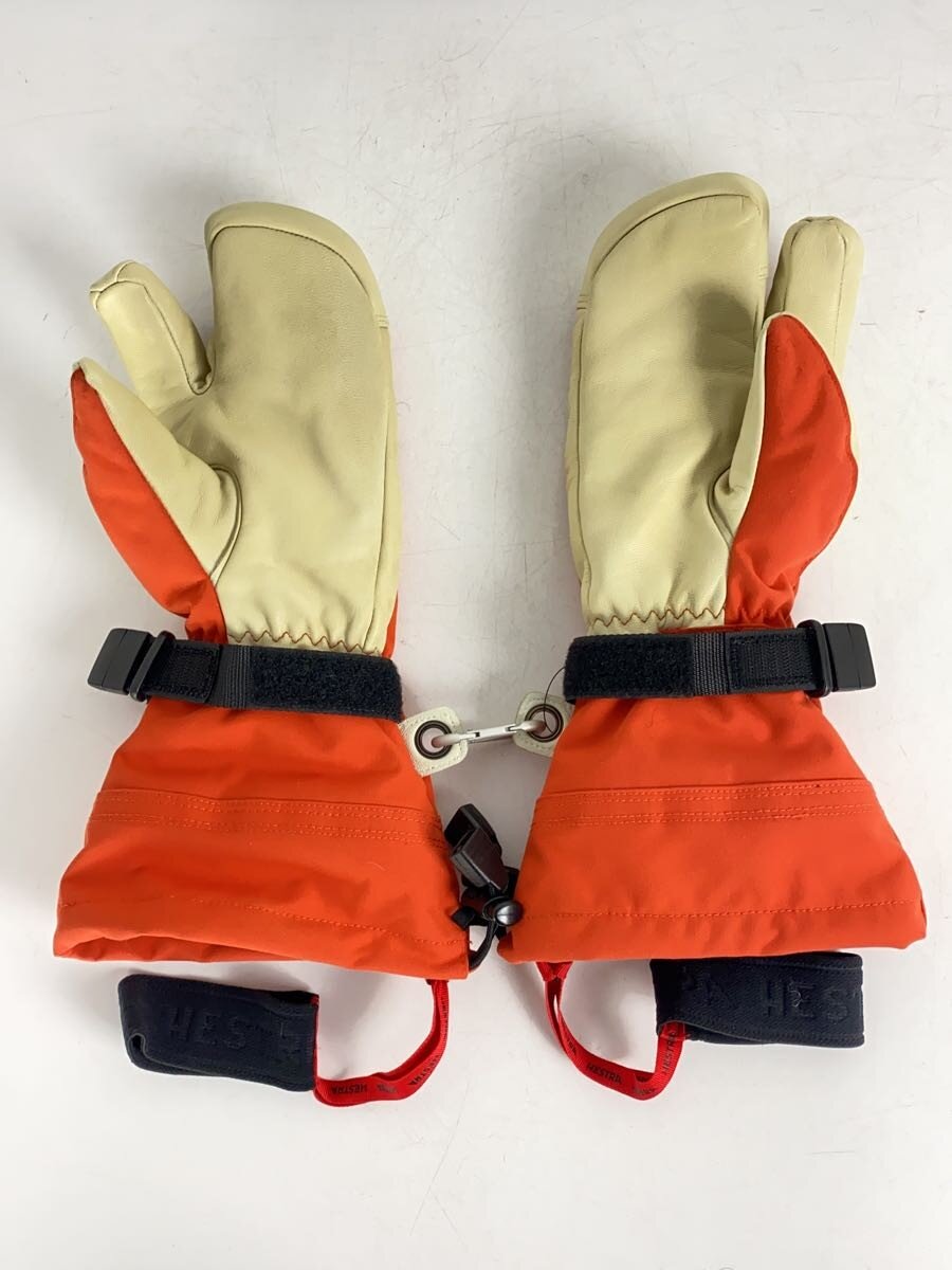 2nd STREET 楽天市場店の【中古】HESTRA◆Heli Ski 3-Finger/グローブ/オレンジ【スポーツ】｜アングル2