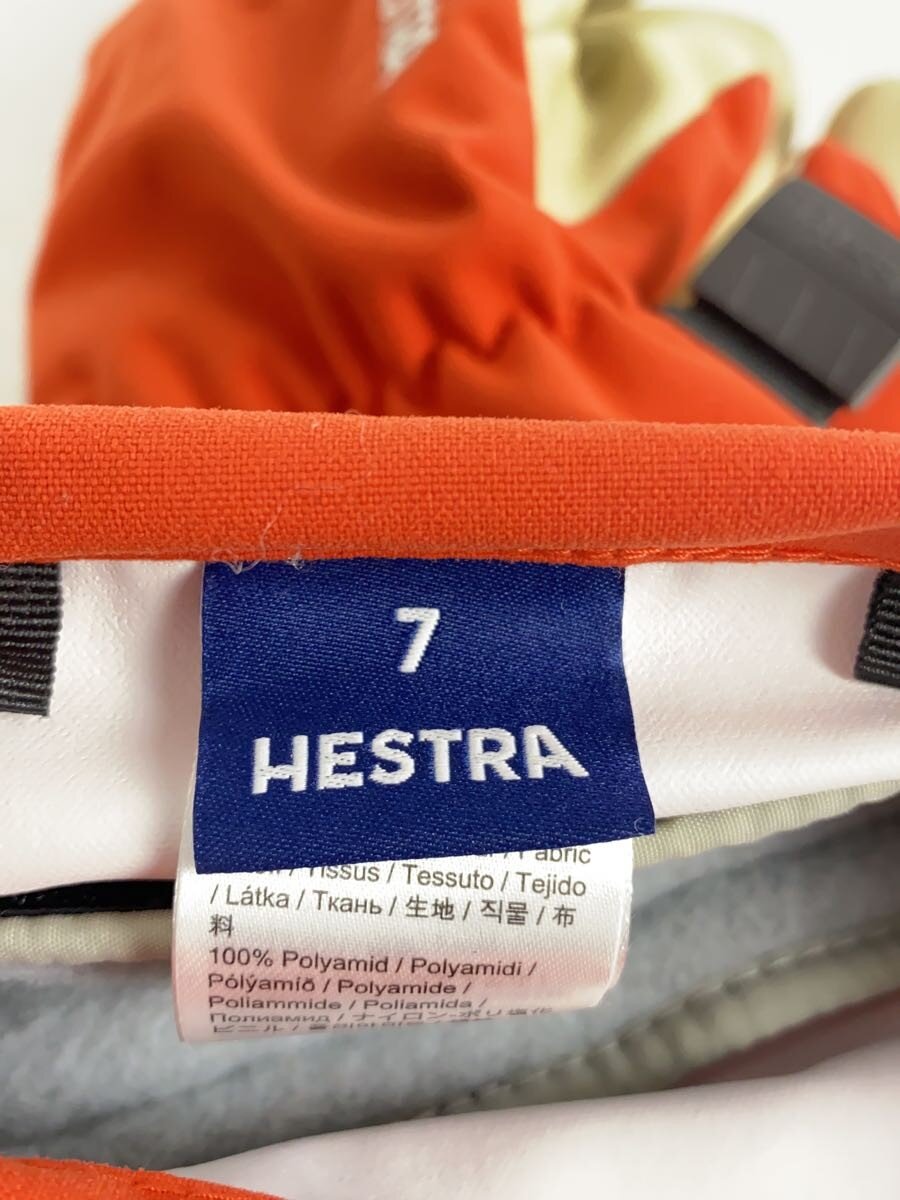 2nd STREET 楽天市場店の【中古】HESTRA◆Heli Ski 3-Finger/グローブ/オレンジ【スポーツ】｜アングル3