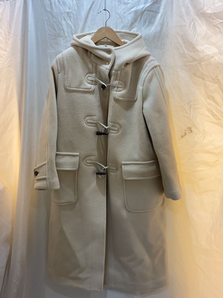 MACKINTOSH◆袖口毛玉有/LDS KILMARNOCK/ダッフルコート/8/ウール/クリーム/L242HI1154CODT//