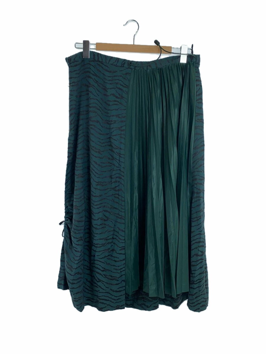 【中古】TOGA PULLA◆スカート/36/レーヨン/GRN/アニマル/TP11-FG238【レディースウェア】