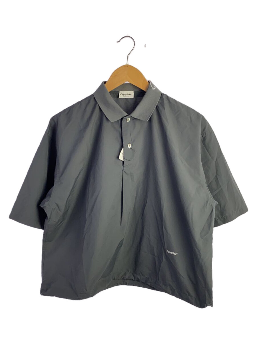 【中古】Gymphlex◆POLO PULLOVER SHORTSLEEVE/ポロシャツ/14/ポリエステル/GRY/GY-C0254 PMT//【レディースウェア】