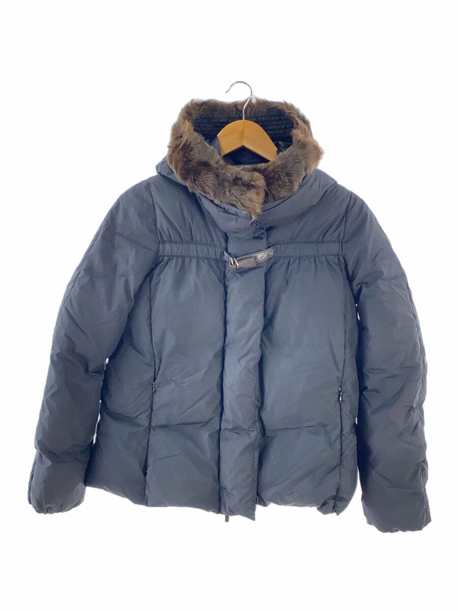 【中古】MONCLER◆ダウンジャケット/--/ナイロン/BLK/無地/122-093-46390-10//【レディースウェア】