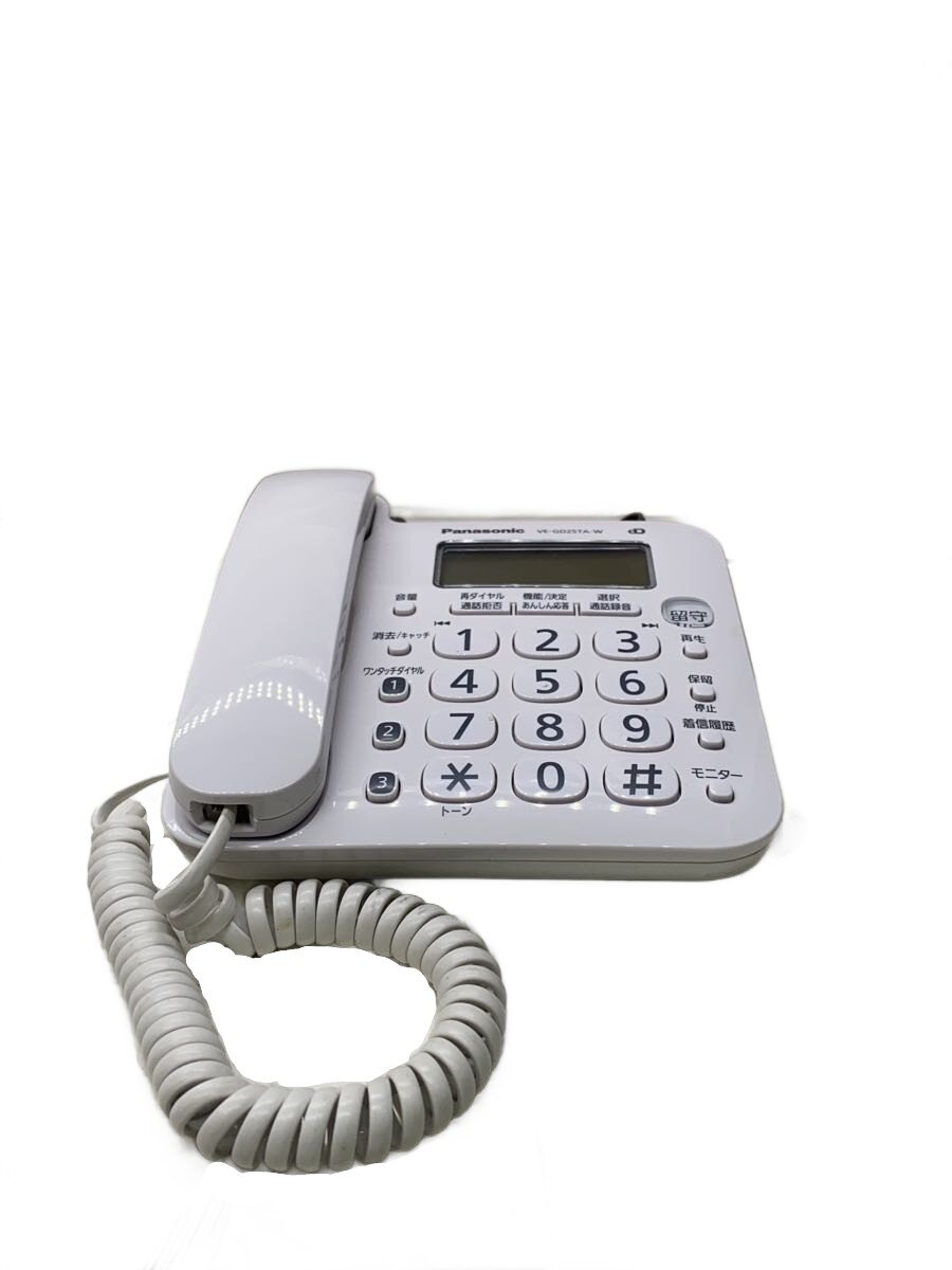【中古】Panasonic◆電話機 RU・RU・RU VE-GD25TA-W【家電・ビジュアル・オーディオ】