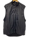 【中古】EDDIE BAUER◆ベスト/M/ポリエステル/BLK/無地【メンズウェア】
