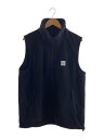 【中古】uniform experiment◆POLARTEC WIND PRO FLEECE VEST/フリースベスト/4/ポリエステル/BLK【メンズウェア...