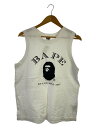 【中古】A BATHING APE◆タンクトップ/L/コットン/WHT//【メンズウェア】