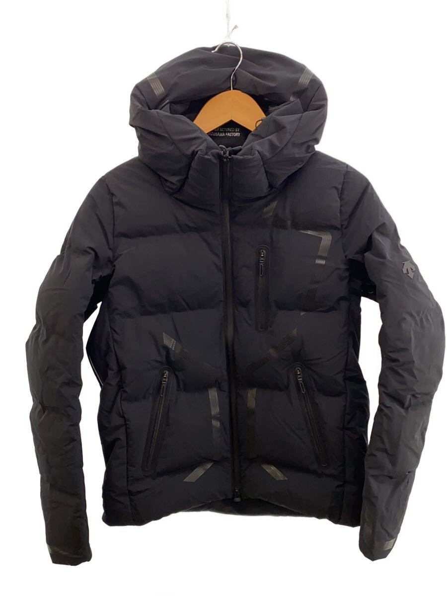 【中古】DESCENTE ALLTERRAIN ◆ダウンジャケット/M/ナイロン/BLK/無地/DAMSGK33U【メンズウェア】