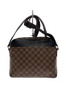 【中古】LOUIS VUITTON◆ジェイク・メッセンジャーPM_ダミエ・エベヌ_BRW/PVC/BRW【バッグ】