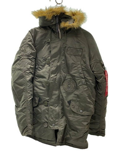 【中古】ALPHA INDUSTRIES◆N-3B TIGHT UNICOLOR PATCH/M/ナイロン/KHK/TA0310-076【メンズウェア】 【中古】ALPHA INDUSTRIES◆N-3B TIGHT UNICOLOR PATCH/M/ナイロン/KHK/TA0310-076【メンズウェア】