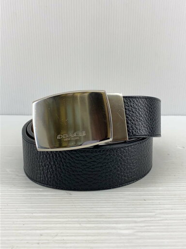 【中古】COACH◆ベルト/レザー/BLK/無地/メンズ【服飾雑貨他】 【中古】COACH◆ベルト/レザー/BLK/無地/メンズ【服飾雑貨他】