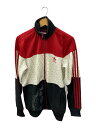 【中古】adidas◆ジャケット/M/--/RED【メンズウェア】