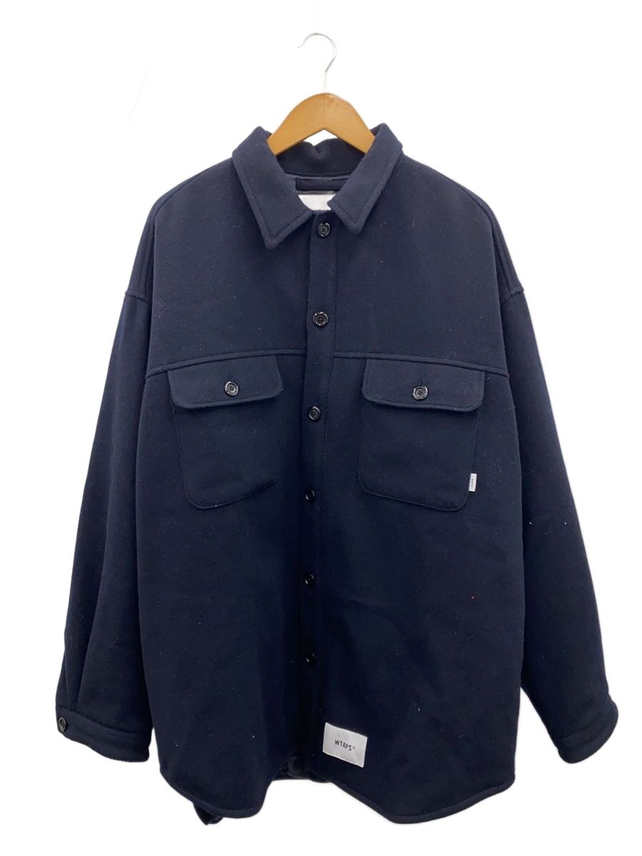 【中古】WTAPS◆ジャケット/--/ウール/NVY/212WVDT-JKM01【メンズウェア】