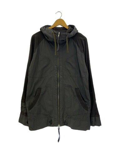 【中古】PPFM◆フーディージャケット/切替/L/コットン/GRY/35-06br05【メンズウェア】 【中古】PPFM◆フーディージャケット/切替/L/コットン/GRY/35-06br05【メンズウェア】