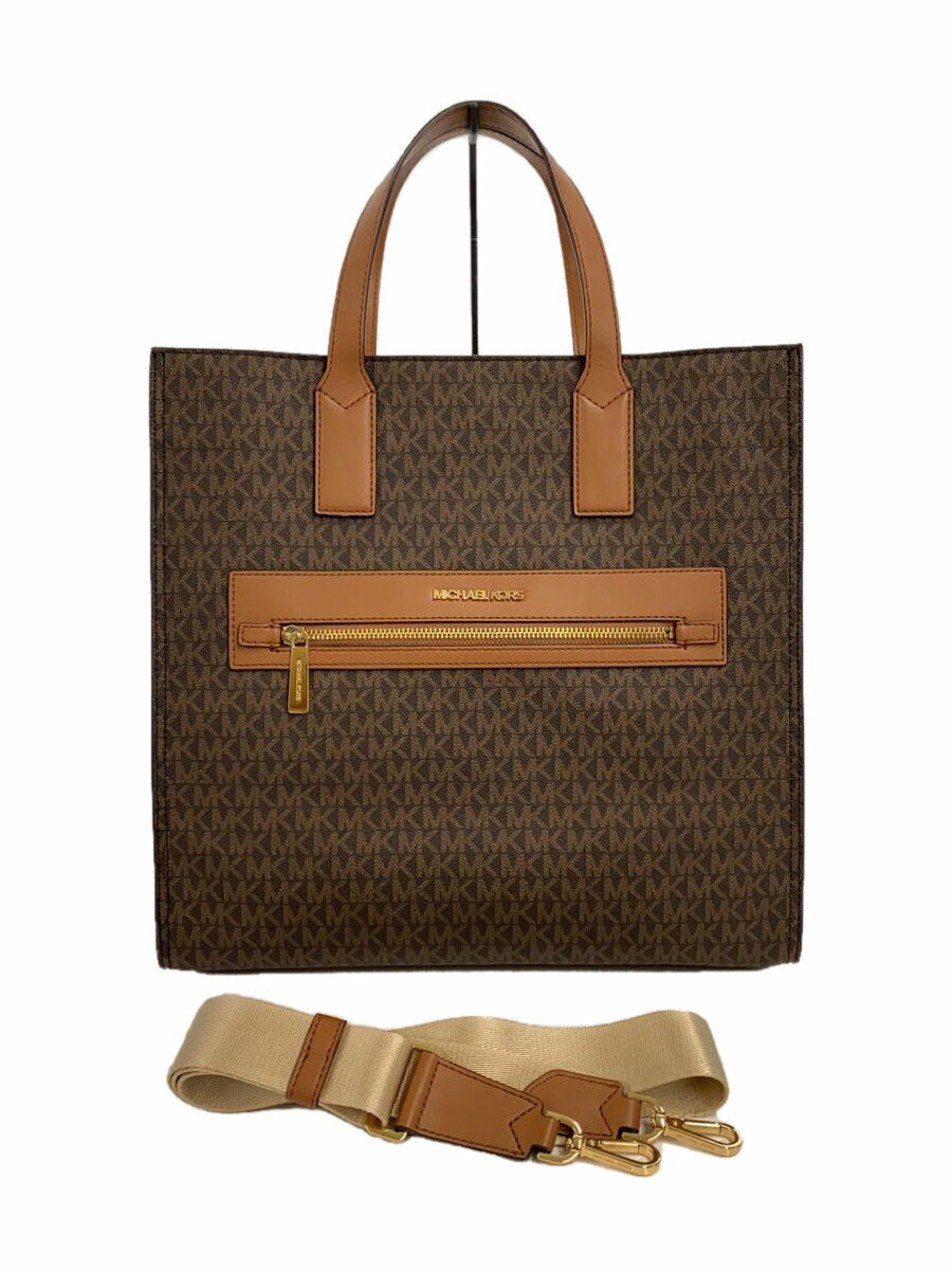 楽天2nd STREET 楽天市場店【中古】MICHAEL KORS◆トートバッグ/レザー/BRW/総柄/35T0GY9T3B【バッグ】