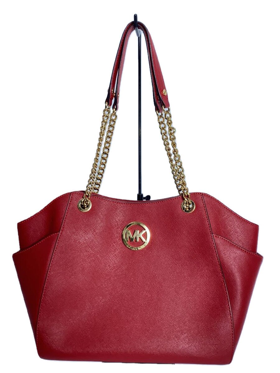 Rakuten - 【中古】MICHAEL KORS◆トートバッグ/レーヨン/RED/無地/35T5GTVT3L【バッグ】