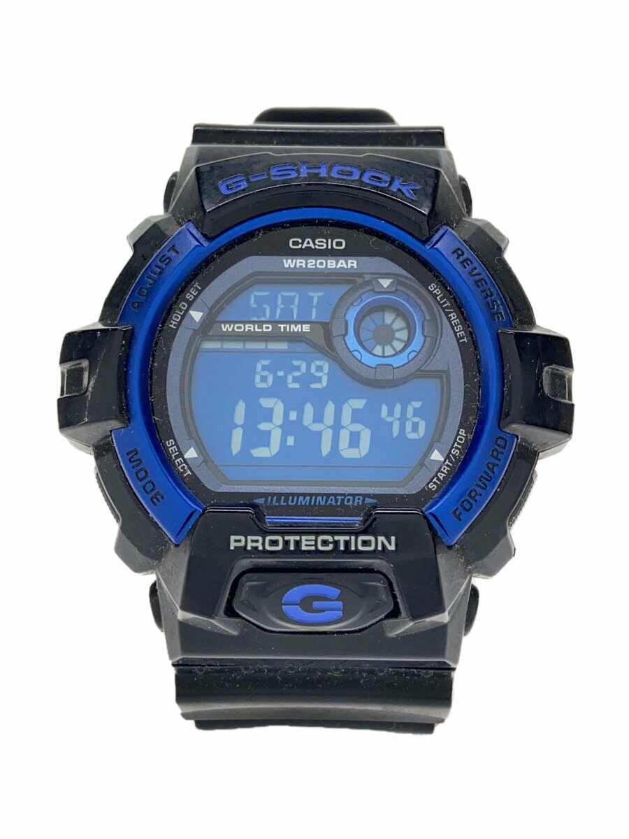 【中古】CASIO◆クォーツ腕時計・G-SHOCK/デジタル/ラバー/BLK/BLK//【服飾雑貨他】