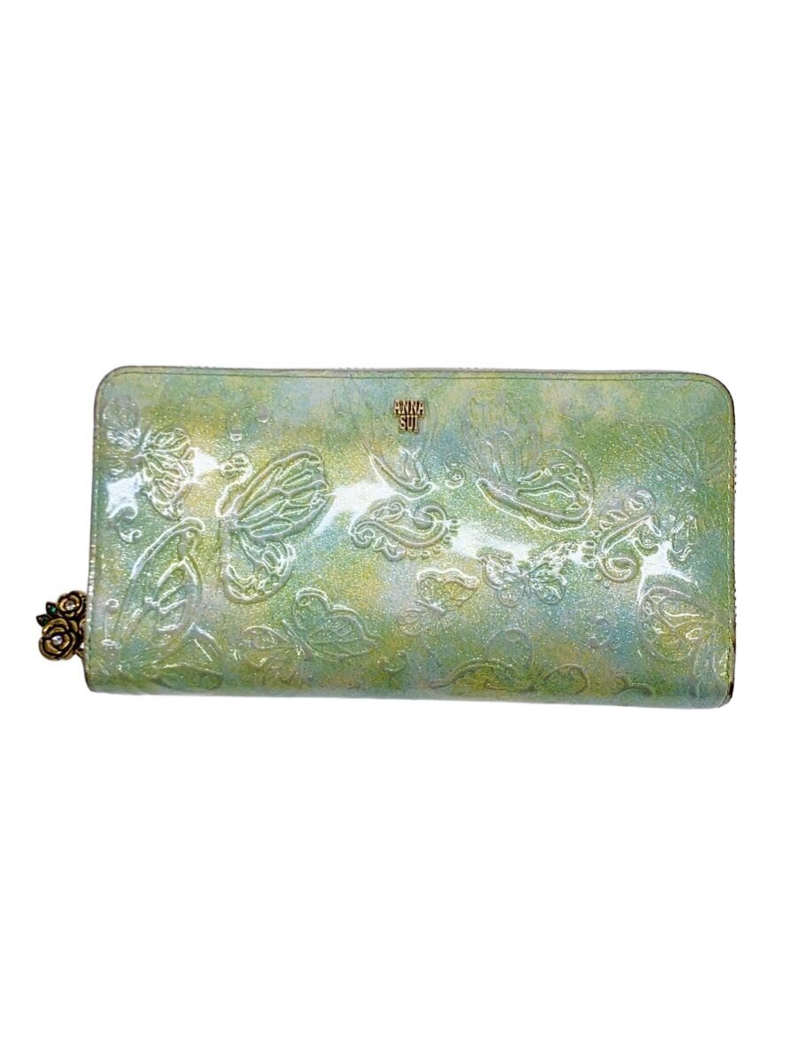 【中古】ANNA SUI◆長財布/--/GRN/総柄/�