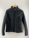 【中古】DIRAIN◆レザージャケット・ブルゾン/1/羊革/BLK【メンズウェア】(4)
