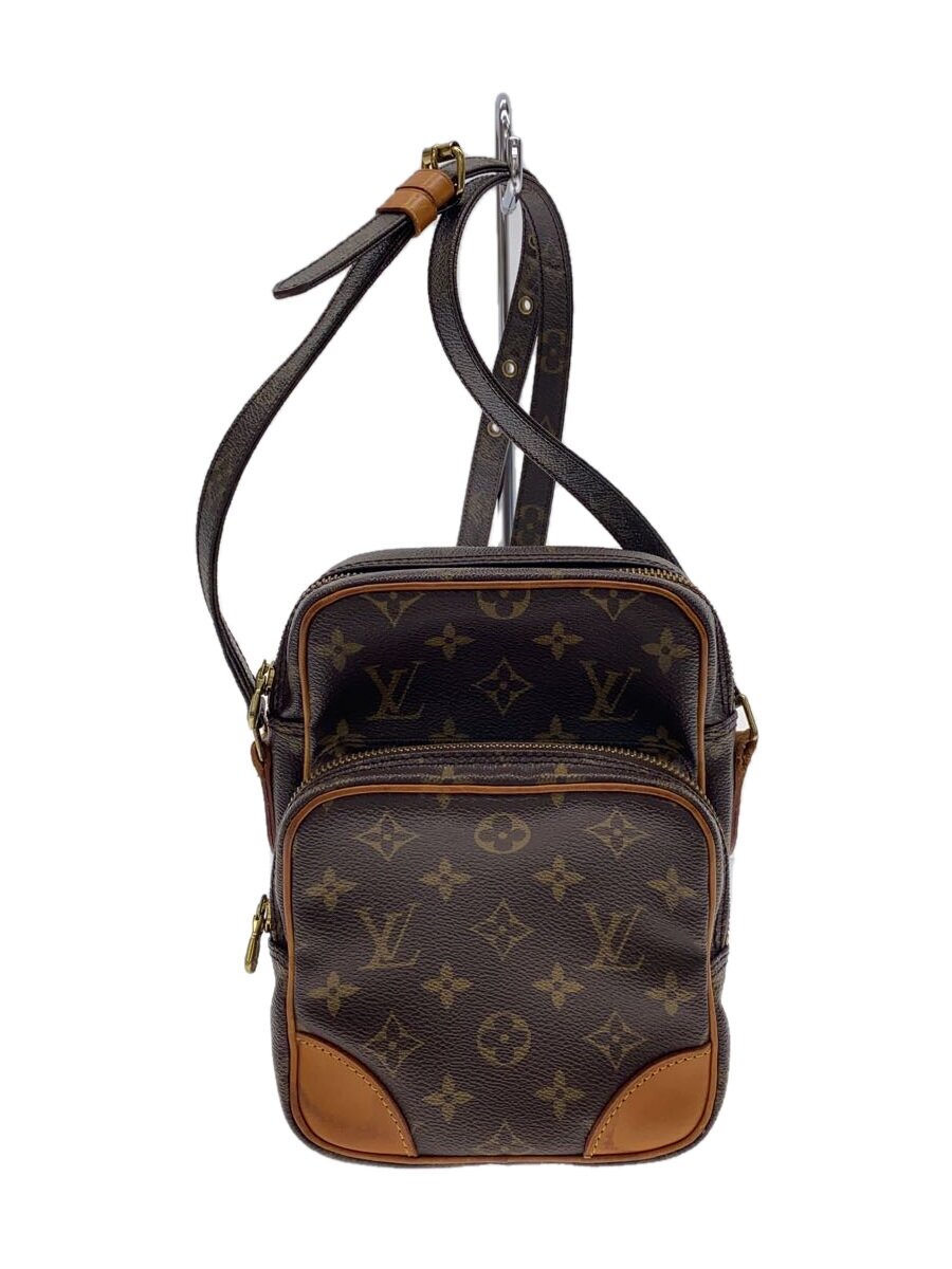 【中古】LOUIS VUITTON◆アマゾン_モノグラム・キャンバス_BRW/PVC/BRW【バッグ】