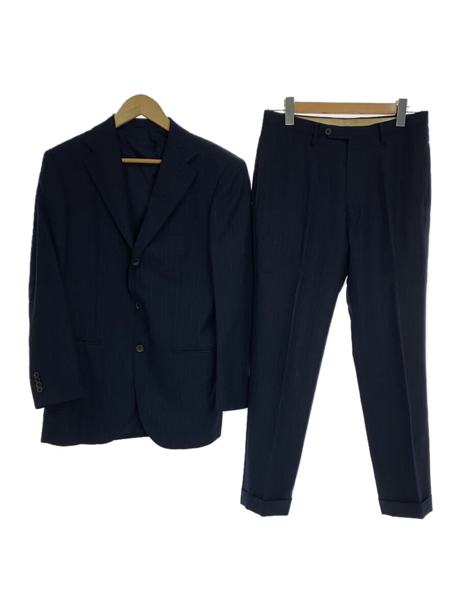 【中古】UNITED ARROWS◆スーツ/46/ウール/NVY/ストライプ/1123-259-3242【メンズウェア】