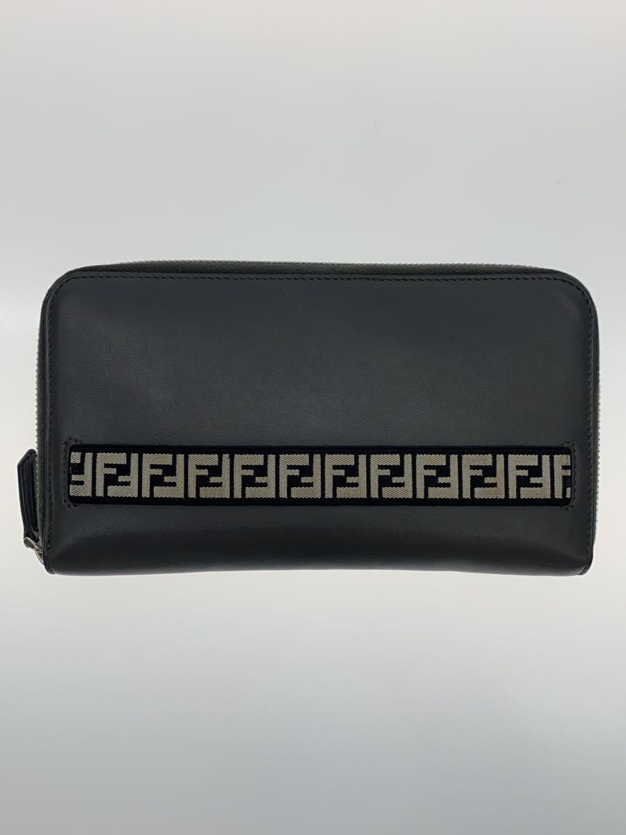 【中古】FENDI◆長財布/レザー/GRY/メンズ/7M0276 A8VC F128U【服飾雑貨他】