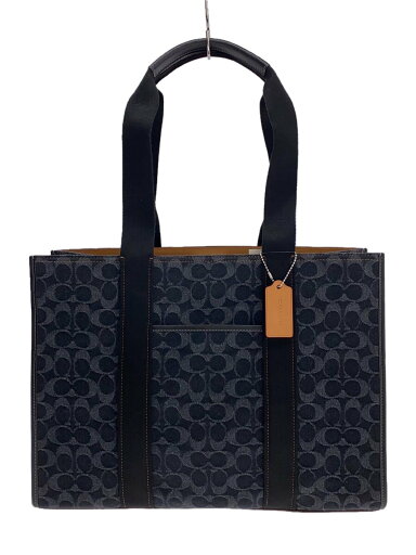 【中古】COACH◆トートバッグ/キャンバス/BLK/総柄/CQ672【バッグ】 【中古】COACH◆トートバッグ/キャンバス/BLK/総柄/CQ672【バッグ】