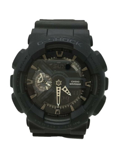 【中古】CASIO◆クォーツ腕時計・G-SHOCK/デジアナ/ラバー/BLK/ブラック【服飾雑貨他】 【中古】CASIO◆クォーツ腕時計・G-SHOCK/デジアナ/ラバー/BLK/ブラック【服飾雑貨他】
