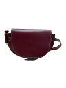 【中古】LOEWE◆ゲートバムバッグ/ウエストバッグ/レザー/BRD//【バッグ】