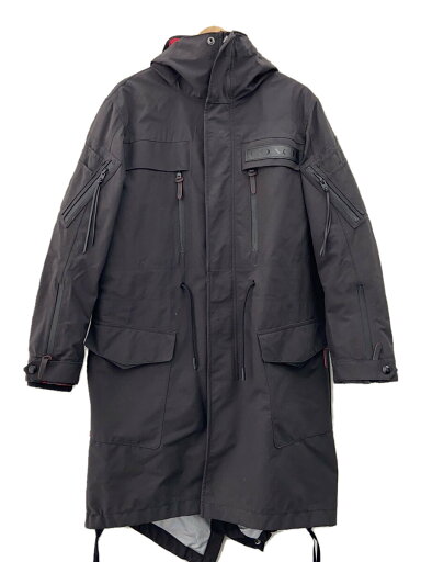 【中古】COACH◆コート/44/ナイロン/ブラック【メンズウェア】 【中古】COACH◆コート/44/ナイロン/ブラック【メンズウェア】