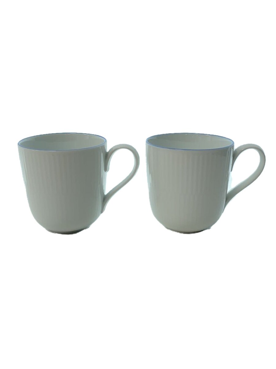 【中古】ROYAL COPENHAGEN◆グラス/2点セット/WHT【キッチン用品】