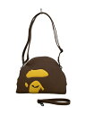 【中古】A BATHING APE◆バッグ/レザー/ブラウン【バッグ】(4)