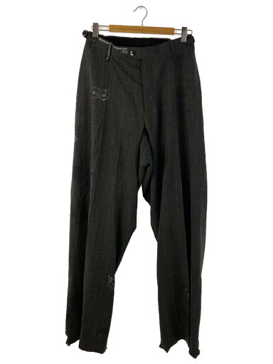 【中古】BALENCIAGA◆23SS/グラフィティスケーターテーラードパンツ /ボトム/S/ウール/GRY/チェック/738848【メンズウェア】 【中古】BALENCIAGA◆23SS/グラフィティスケーターテーラードパンツ /ボトム/S/ウール/GRY/チェック/738848【メンズウェア】