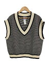 【中古】SON OF THE CHEESE◆ニットベスト(厚手)/S/コットン/BLK/sc2110-kn03【メンズウェア】(4)